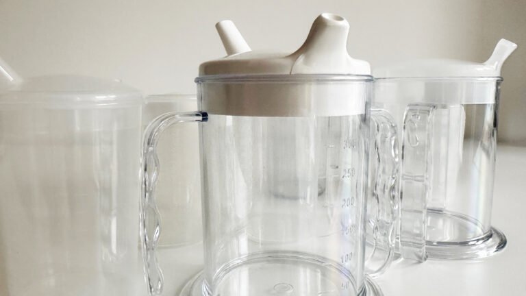 AFIA disability cups manufactured by White Horse Plastics in the UK